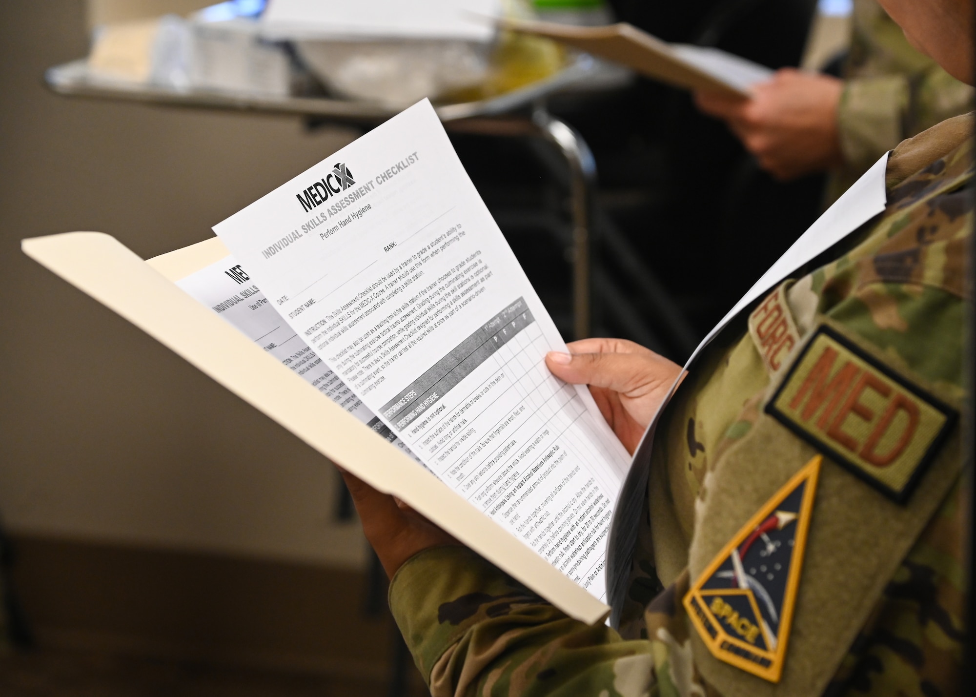 air force medics conduct training from a new program called medic-x
