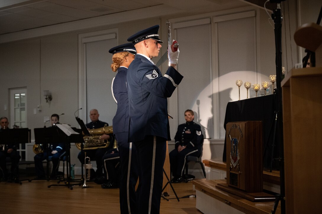 Members of the Joint Base Langley-Eustis Honor Guard at The Order of The Sword