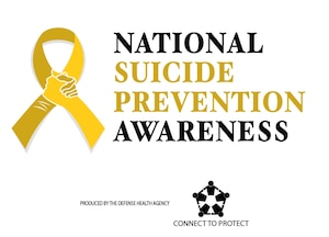 Graphic from the Defense Health Agency highlighting National Suicide Prevention Awareness Month