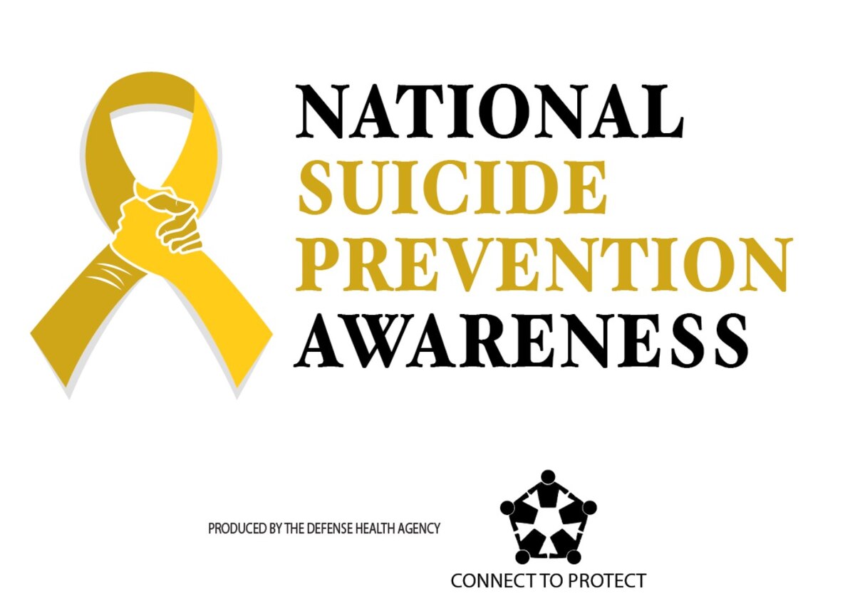 Graphic from the Defense Health Agency highlighting National Suicide Prevention Awareness Month