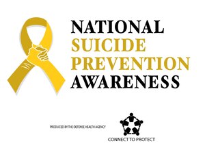 Graphic from the Defense Health Agency highlighting National Suicide Prevention Awareness Month