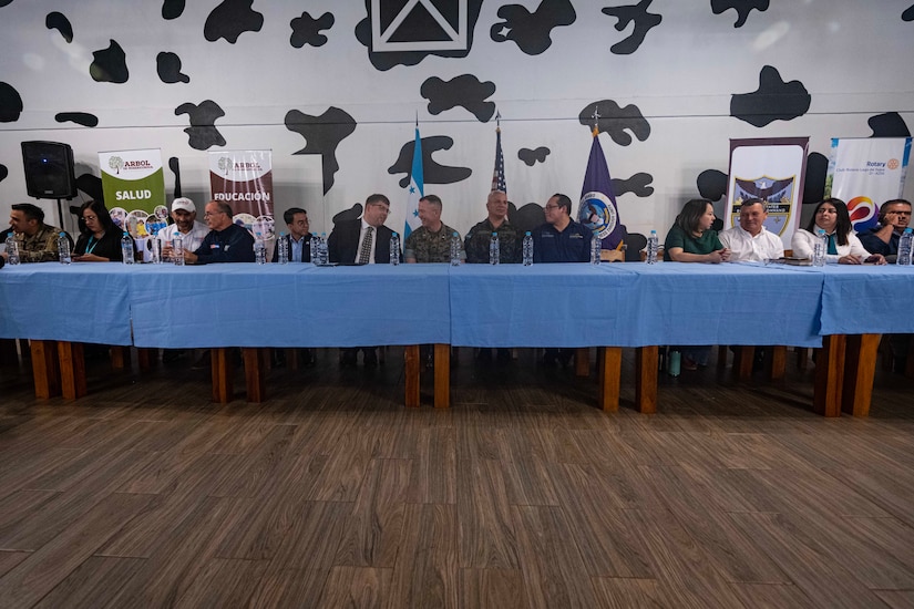 This municipality meeting recognized the outgoing and incoming JTF-Bravo civil affairs teams, and offered a chance for JTF-Bravo members to connect with local leaders for future humanitarian aid projects.