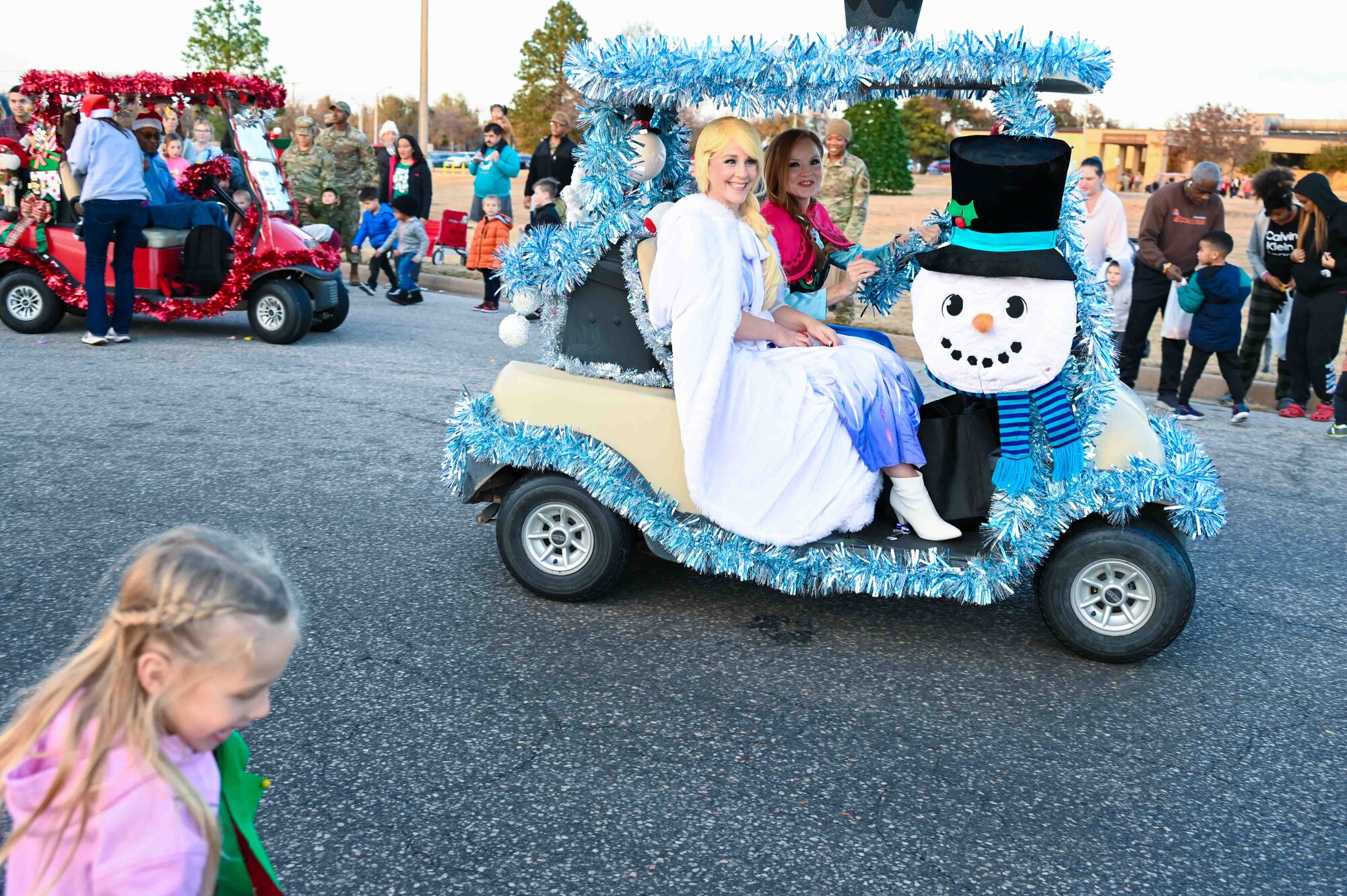 People in parade