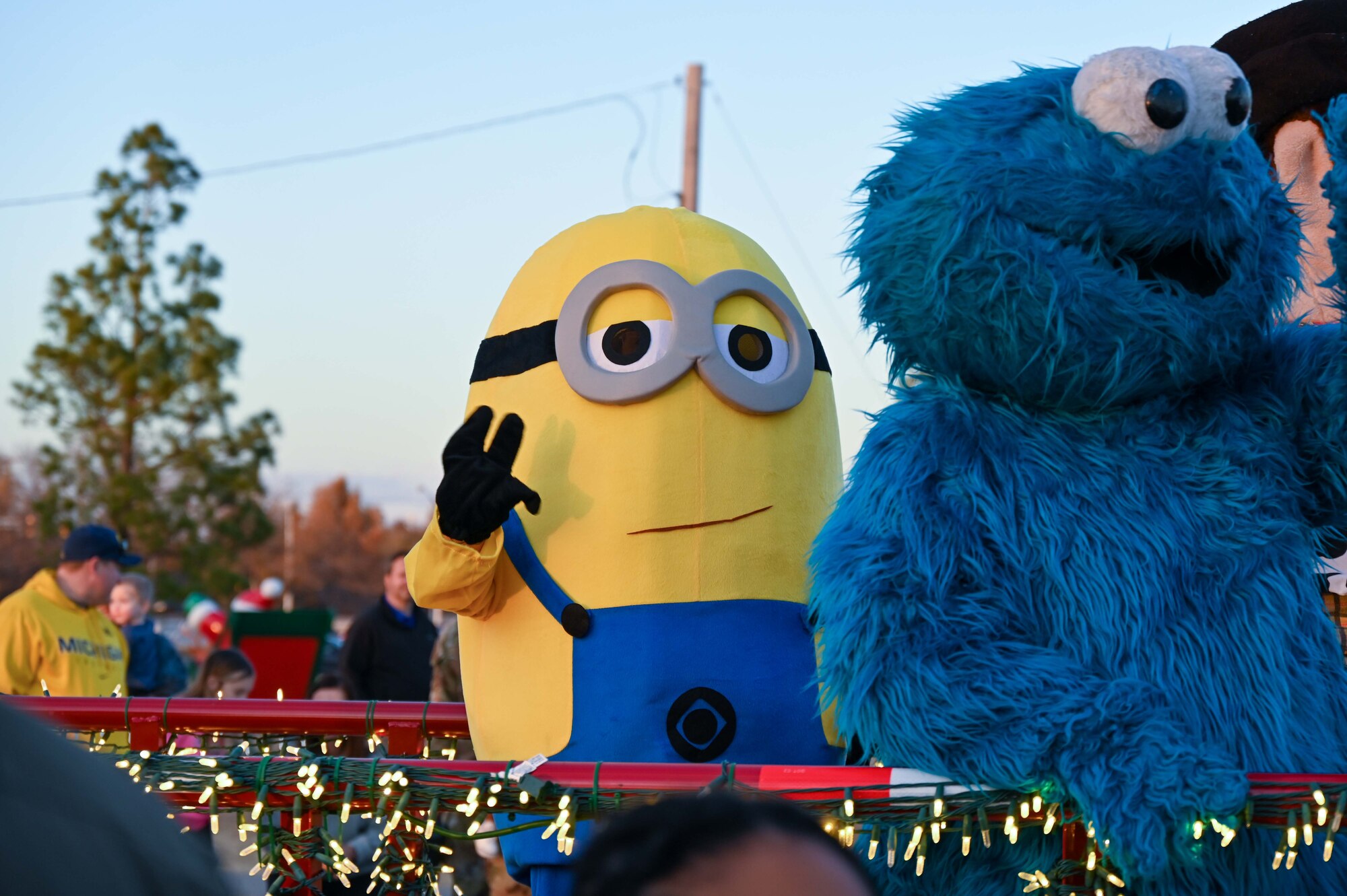 People in parade