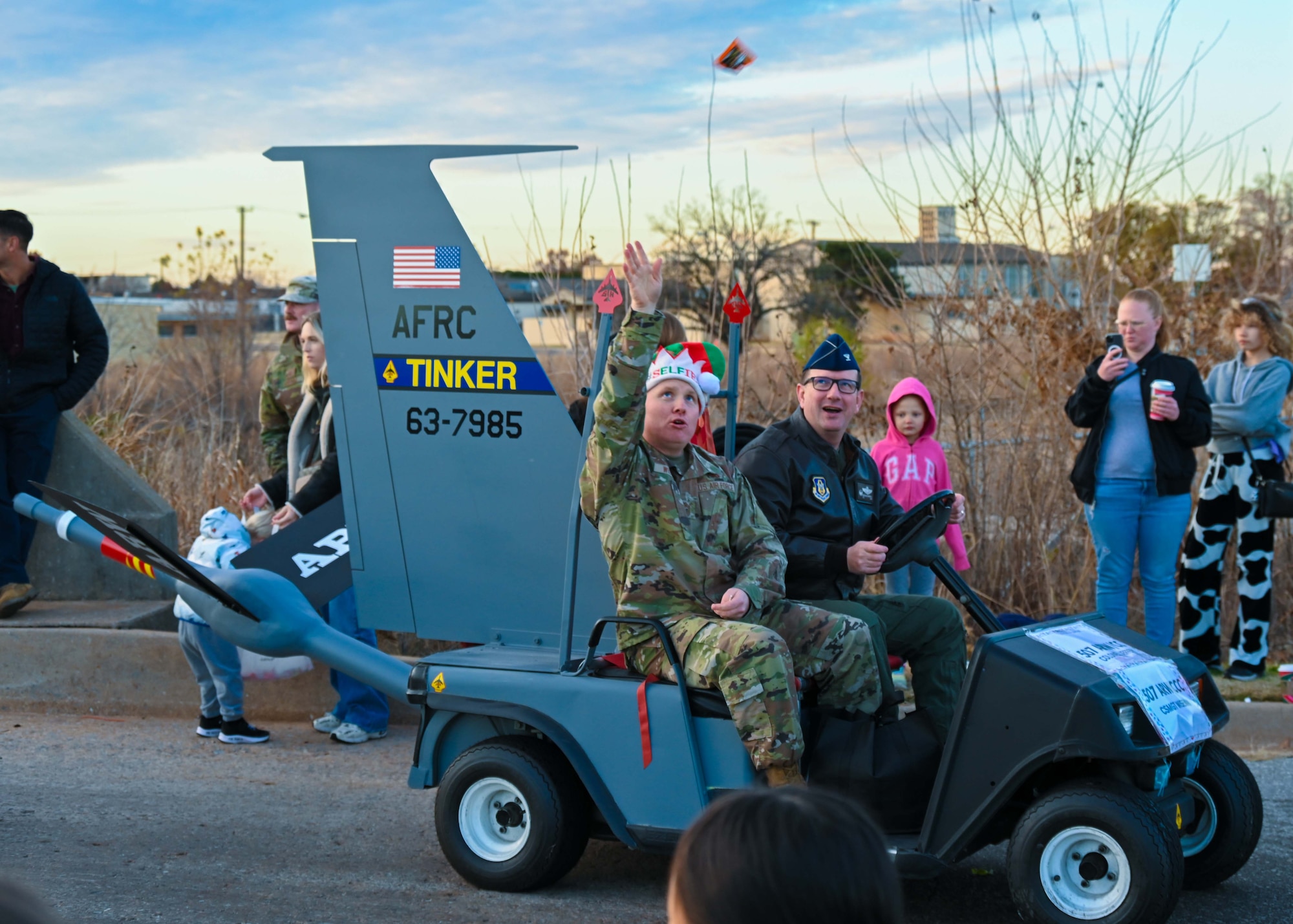 People in parade