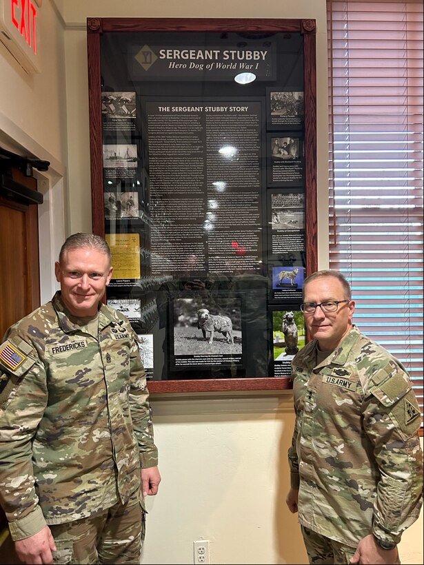 Sgt. Stubby display unveiled in the NGB’s new 1636 room