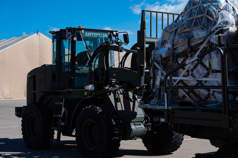 The cargo was part of a Denton Program delivery that delivered approximately 26,000 pounds of donated commodities including agricultural equipment, educational supplies, food and medical supplies.