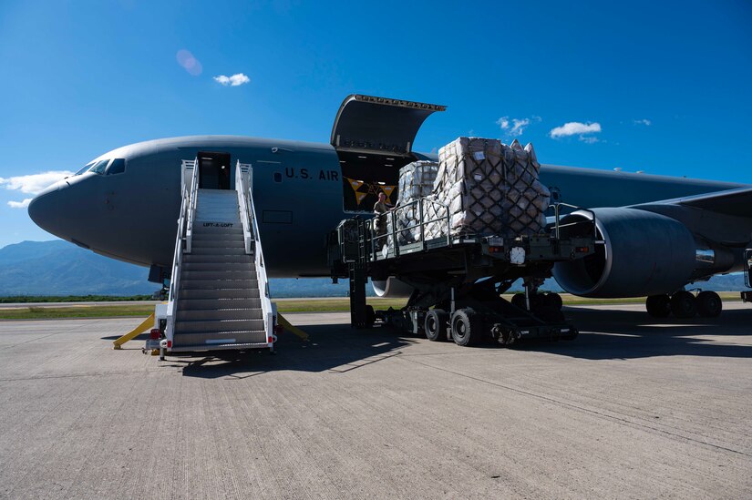 The cargo was part of a Denton Program delivery that delivered approximately 31,000 pounds of donated commodities including agricultural equipment, educational supplies, food and medical supplies.
