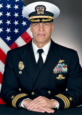 Official U.S. Navy photo of Commander Christopher Breckenridge.