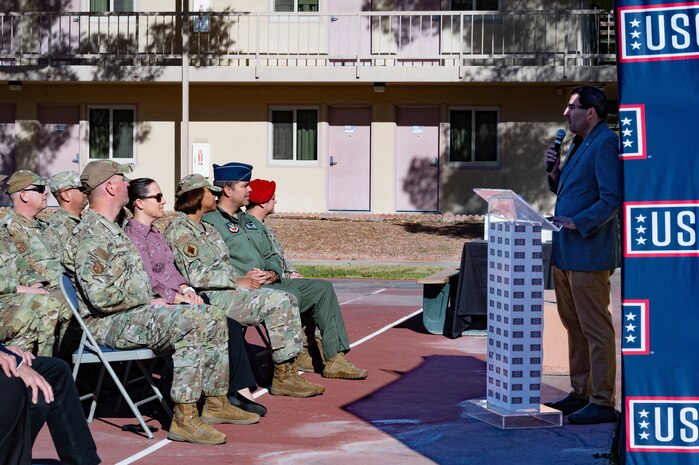 After years without a USO due to the old building being condemned, a new building was opened in a newly renovated dormitory building.