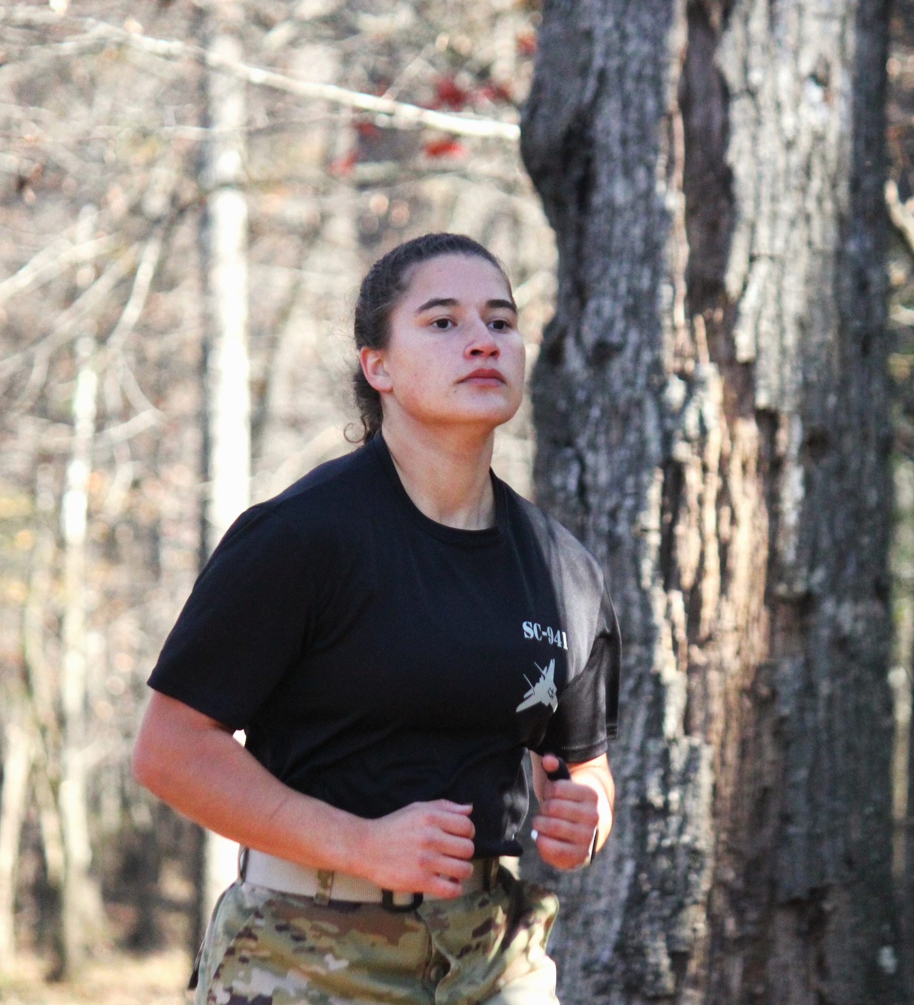 Cadet Klugo competes in the "Ultimate Raider" event.