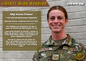 Liberty Wing Warrior Staff Sgt. Alyssa Poisson