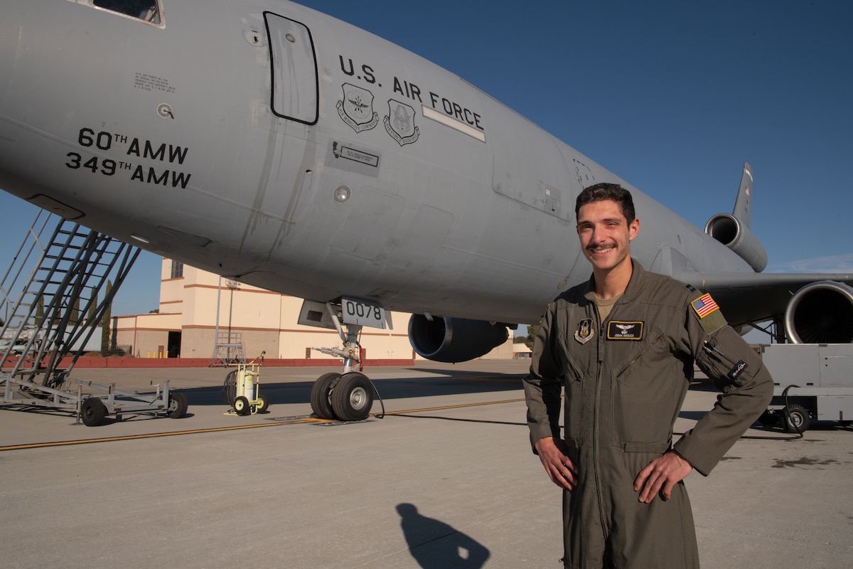 Capt. Judah Anolick, 349th Air Mobility Wing, Travis Air Force Base, California, was the pilot of one of two KC-10s recently asked to take part in a search-and-rescue mission. (Dennis Santarinala)