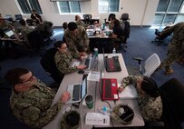 Navy Reserve Sailors from the Naval Information Warfare Systems Command (NAVWAR) Reserve Program Cyber Pillar participate in GIBSON CASTLE 23 in Charleston, South Carolina. The four-day exercise, hosted by Naval Information Warfare Center (NIWC) Atlantic’s Cyber Security Service Provider (CSSP), was designed to teach the Reserve Sailors strategies in defensive cyber operations.