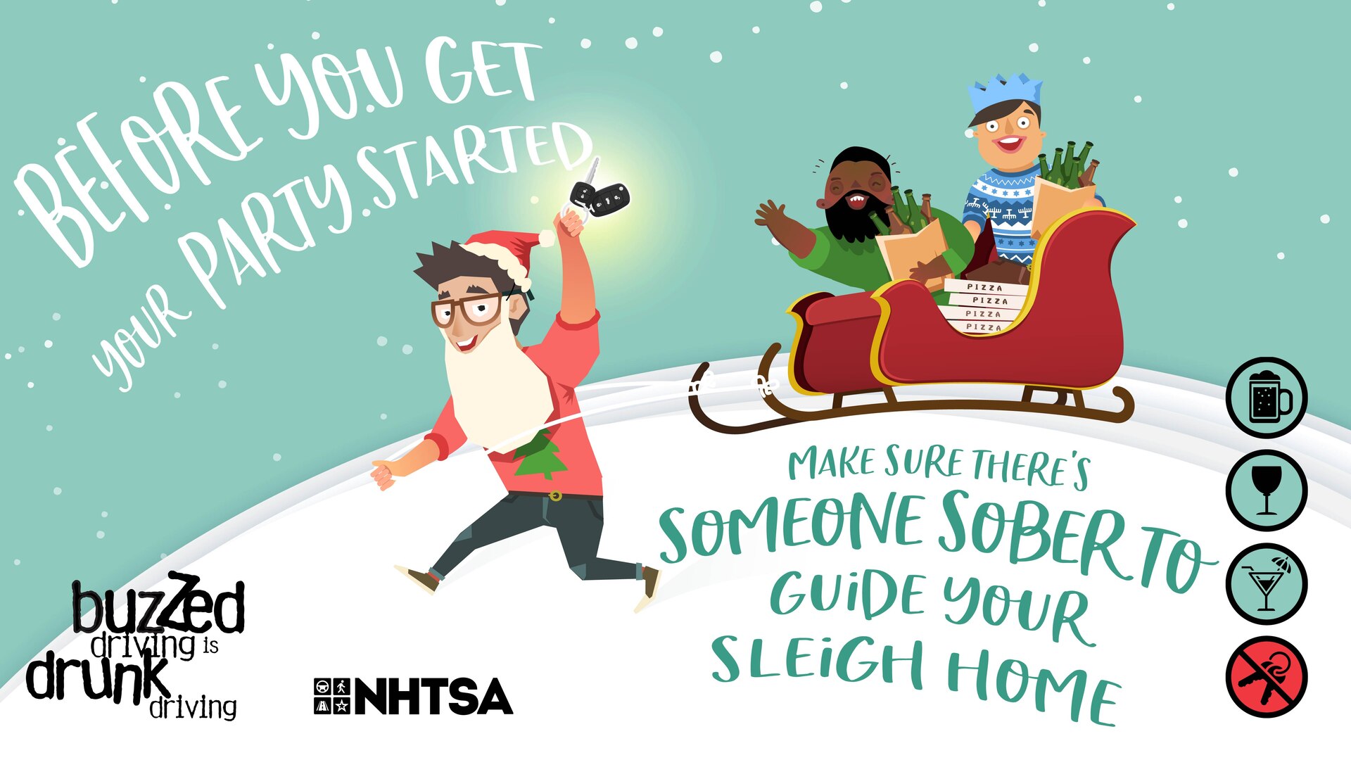 holiday safety graphic