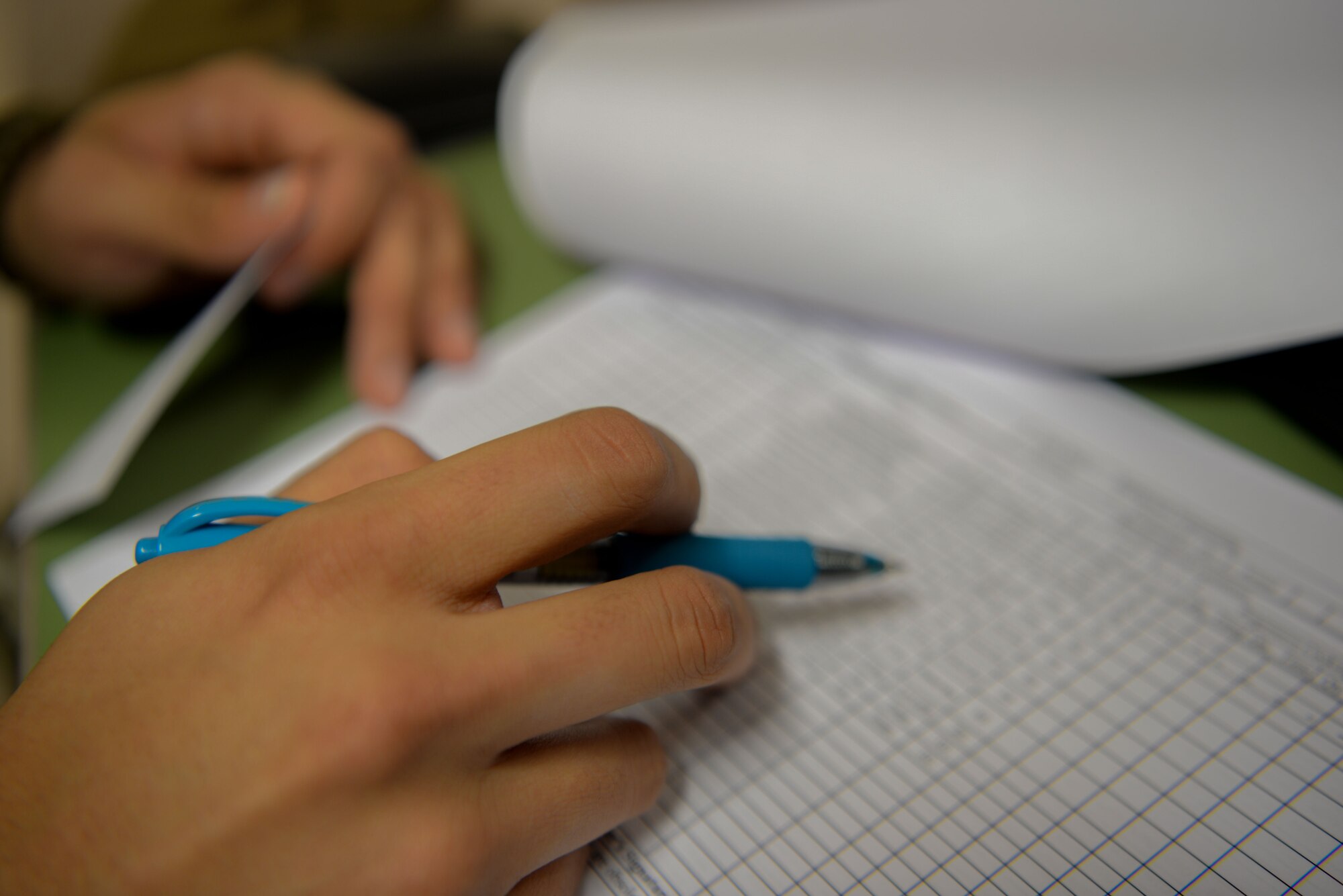 person writing