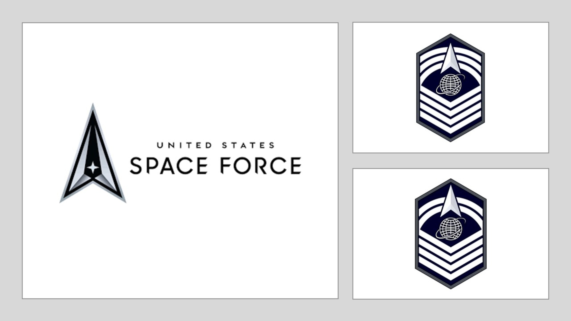 space force logo with S8 and S9 space force rank