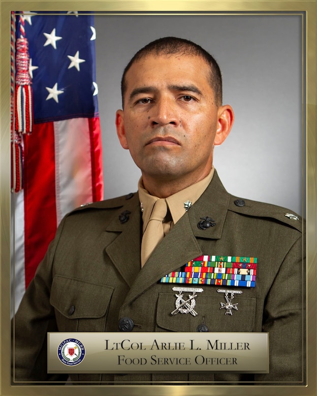Official Photo of LtCol Arlie L. Miller.