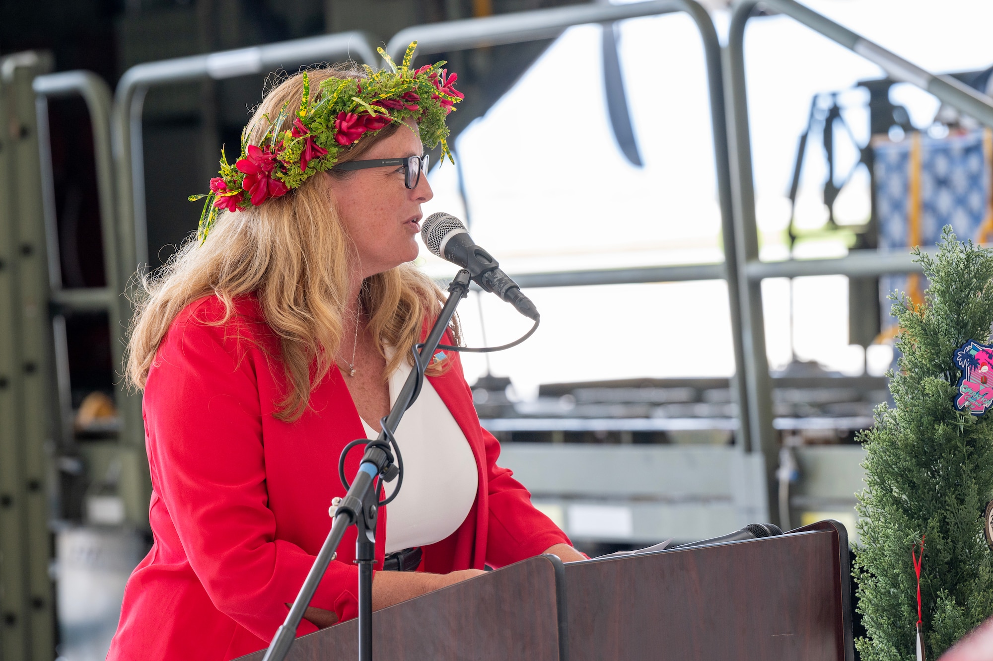 Photo of a U.S. Ambassador speaking