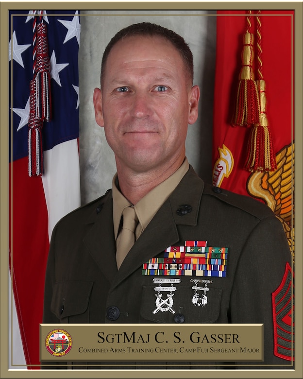 Official photo of Sergeant Major Christopher S. Gasser.