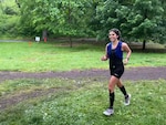 Army 1st Lt. Grace Ennis, a nurse on 3 Center at Walter Reed, competes in the Dirty German Endurance Fest 50-miler in Philadelphia, Pennsylvania on May 20, 2023, finishing in a time of 8:04:06.