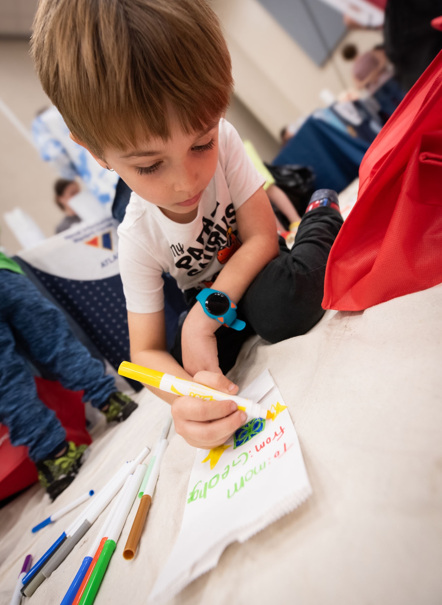 NIWC Atlantic hosts Holiday STEM Shop 2023 at Berkeley Middle School in Moncks Corner, SC on December 2, 2023.  Students use STEM to make Holiday gifts for their family.