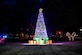 The Fort Eustis Holiday Tree shimmers with over 2,000 lights during the 68th annual Fort Eustis Holiday Tree Lighting at Joint Base Langley-Eustis, Virginia, Dec. 1, 2023.