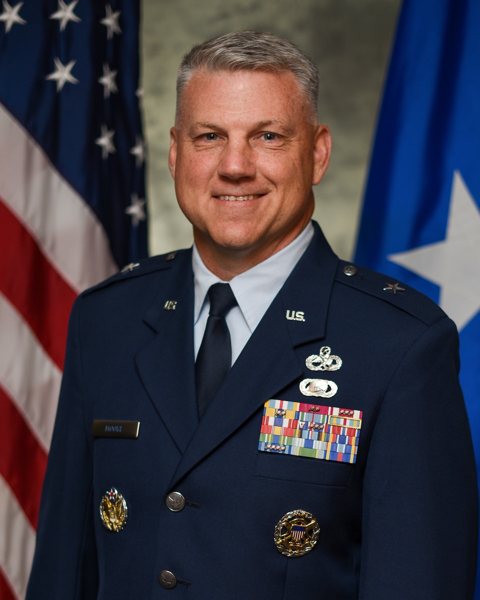 Brig. Gen. Brian R. Moore is the Commander of the Oklahoma City Air Logistics Complex, Tinker Air Force Base, Oklahoma.