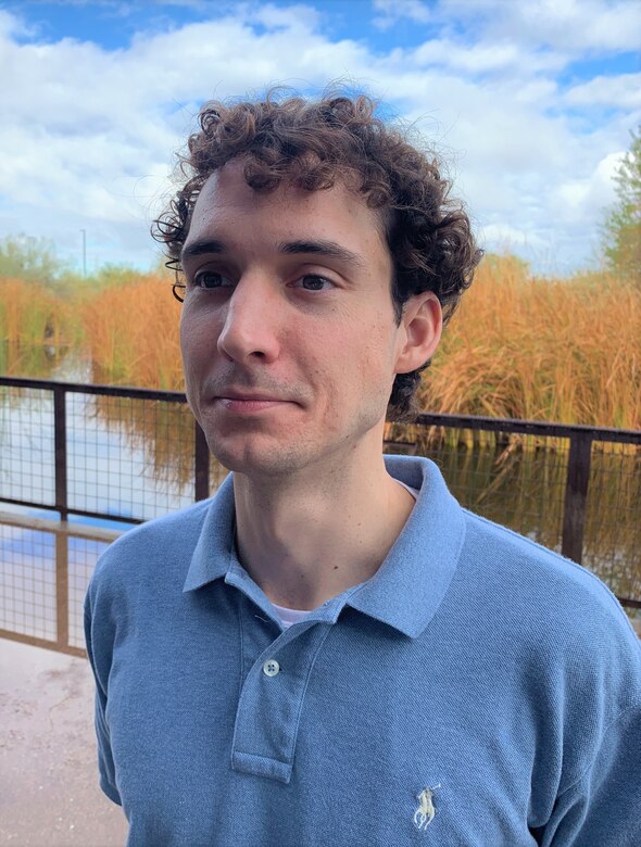 Brian McDowell, an environmental coordinator with the Los Angeles District, following a public meeting for the proposed Rio Salado Oeste Project Nov. 18 in Phoenix. He is University of Delaware alum, where he studied natural resource management and resource economics.