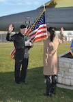 An enlistment is held at the 115th Fighter Wing