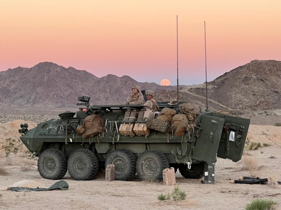 "Tubes Up" | Reserve Marines Fire Mortars at Dusk in the California Desert