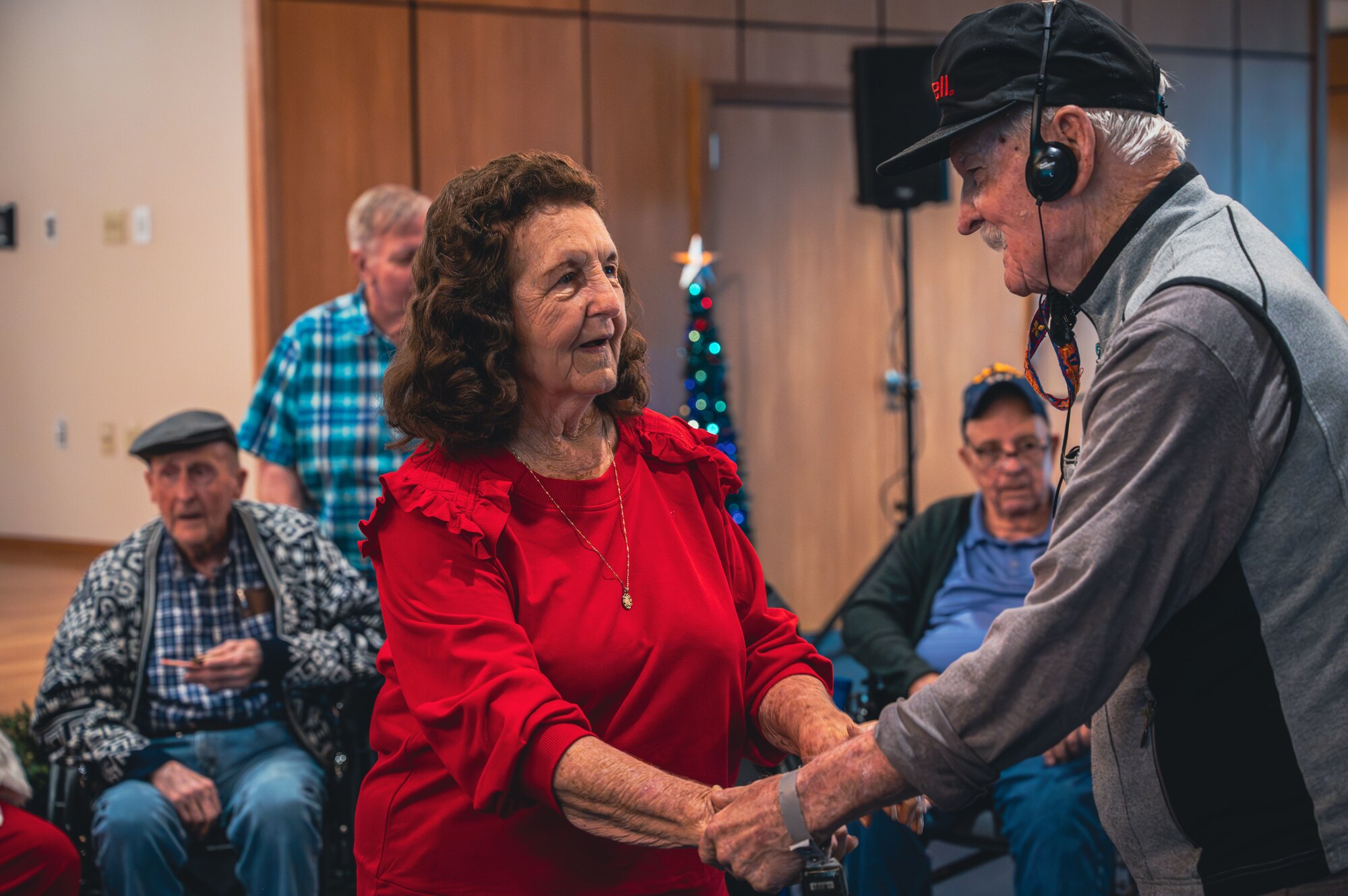 Veterans dance at Air Force Base