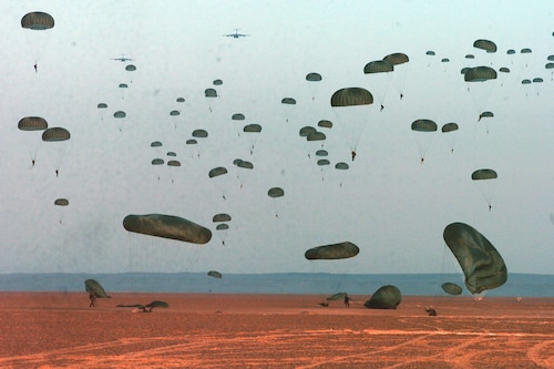 Airmen from the 820th Security Forces Group recently participated in an Egyptian government and U.S. Central Command exercise held in Egypt, 2007. The exercise, Bright Star ’07, involved thousands of troops from 13 countries including: France, Britain, Greece, Germany, Italy, the Netherlands, Jordan and Kuwait. (U.S. Air Force photo by Staff Sgt. Adam Marsh)