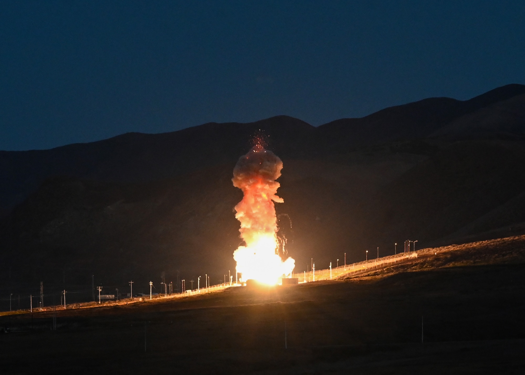 ground-based interceptor launches from vandenberg space force base california