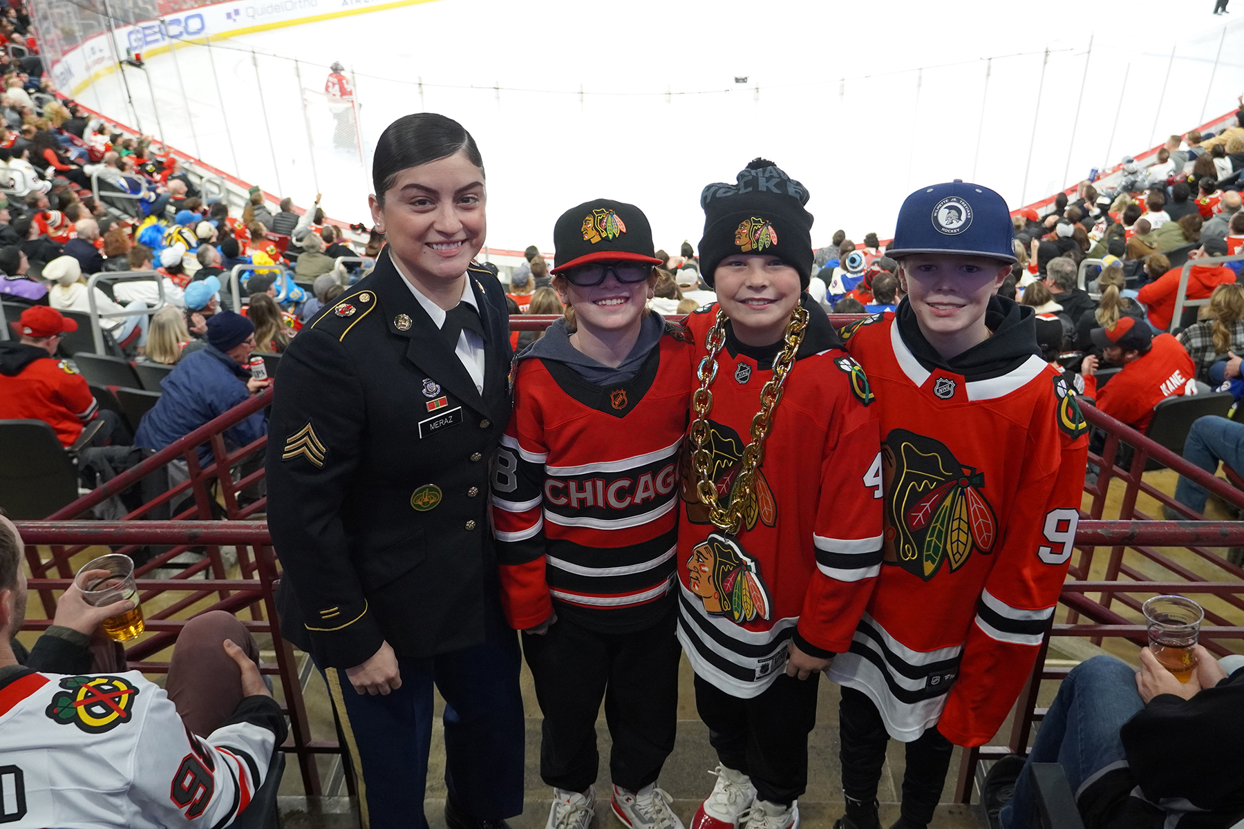 Chicago Blackhawks NHL team honor Army Reserve Soldier > U.S. Army