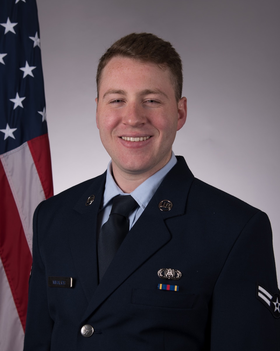 Mihalich, A1C, service dress, official photo