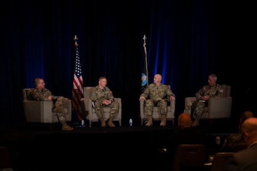  U.S. Space Force Lt. Gen. Stephen Whiting, Command, Space Operations Command moderated an overview panel at the inaugural Space Force Association Spacepower Conference, Dec. 12, in Orlando, Fla. The panel of Space Delta commanders, moderated by Lt. Gen. Stephen Whiting, Commander, Space Operations Command, provided a detailed look at the organizational structure and strategies of the United States Space Force’s operational and warfighting arm