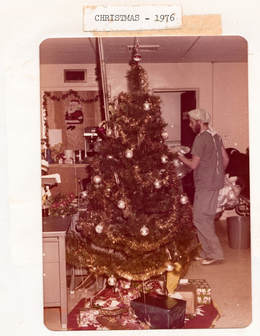 Pictures of past Christmas celebrations conducted aboard Naval Hosptial Cherry Point.