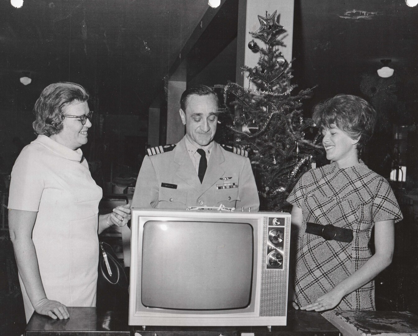 Pictures of past Christmas celebrations conducted aboard Naval Hosptial Cherry Point.