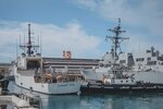U.S. Coast Guard Cutter Harriet Lane (WMEC 903) and crew arrive at its new homeport at Pearl Harbor, Dec. 14, 2023, after transiting more than 9,440 miles over 35-days from Portsmouth, Virginia. The Harriet Lane is U.S. Coast Guard Pacific Area’s newest Indo-Pacific support cutter and spent more than 15 months in a Service Life Extension Program (SLEP) in Baltimore, Maryland, to prepare for the transition in missions and operations. Following reconstitution of the crew in July and returning to Portsmouth in August, the crew went through an extensive dockside period, ensuring the cutter was ready for the transit from the Atlantic Ocean to the Pacific Ocean. (U.S. Coast Guard photo)