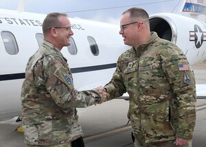 Two men shaking hands