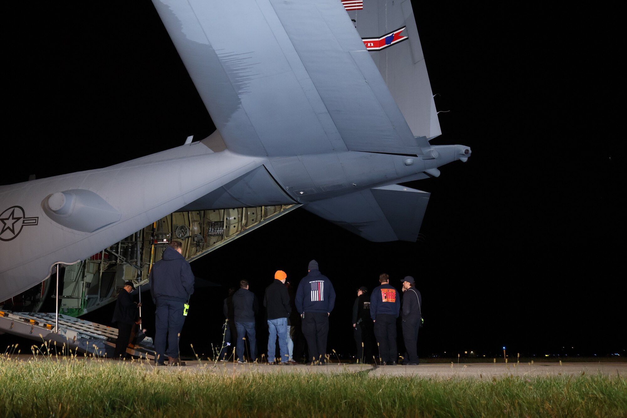 Youngstown Air Reserve Station firefighters provide aircraft emergency response orientation training for firefighters from Erie, Pennsylvania, while at Erie International Airport Tom Ridge Field, Nov. 10, 2023.