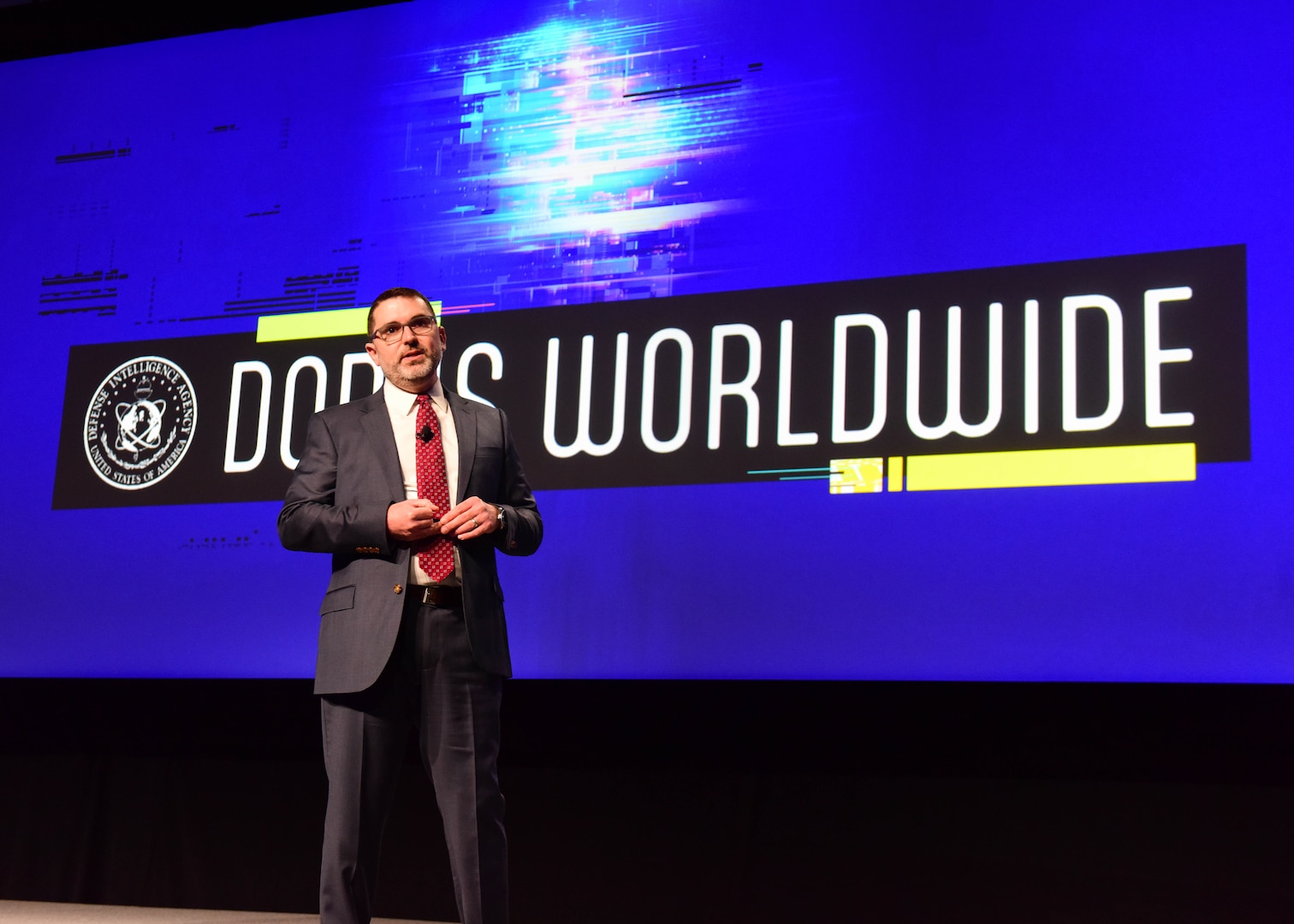DIA Chief Information Officer Doug Cossa, addressing the DoDIIS Worldwide Conference 2023, December 12, 2023, in Portland, Oregon.