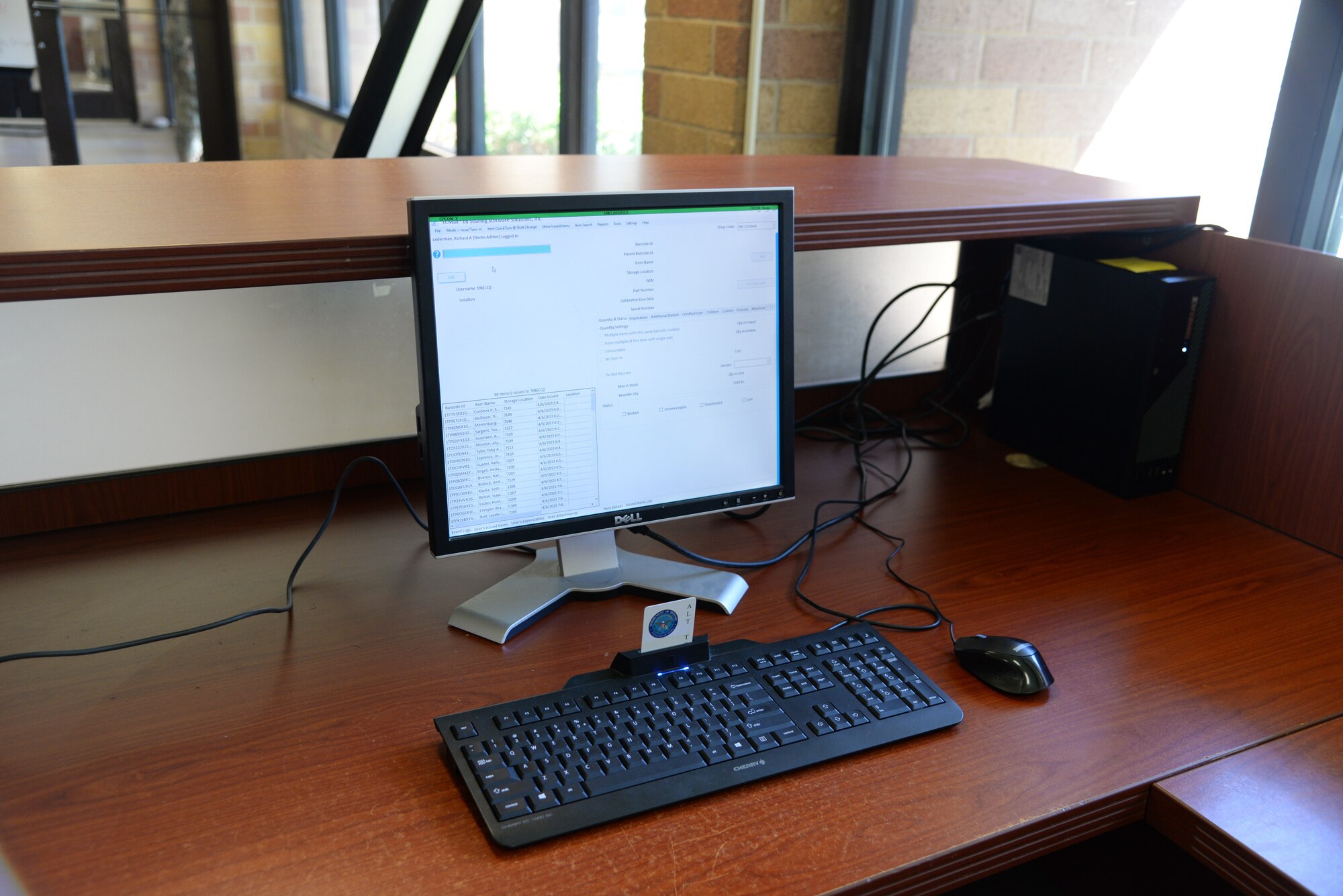 A computer screen is shown with the new TCMax system.