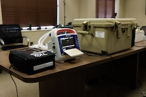 Pictured from left to right, the ZOLL 330 Multifunctional Aspirator, the Propaq MD patient monitor/defibrillator, and the Expeditionary Medical Refrigeration Unit. These vital tools represent the pinnacle of military medical technology, significantly boosting our field medical capabilities and ensuring rapid, efficient medical response in the most challenging environments.