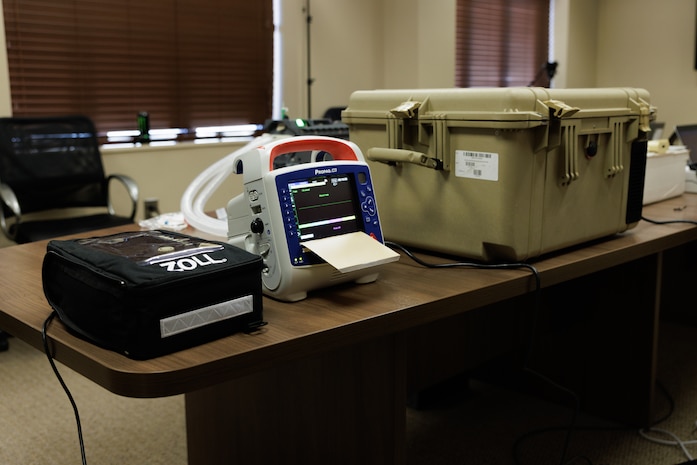 Pictured from left to right, the ZOLL 330 Multifunctional Aspirator, the Propaq MD patient monitor/defibrillator, and the Expeditionary Medical Refrigeration Unit. These vital tools represent the pinnacle of military medical technology, significantly boosting our field medical capabilities and ensuring rapid, efficient medical response in the most challenging environments.