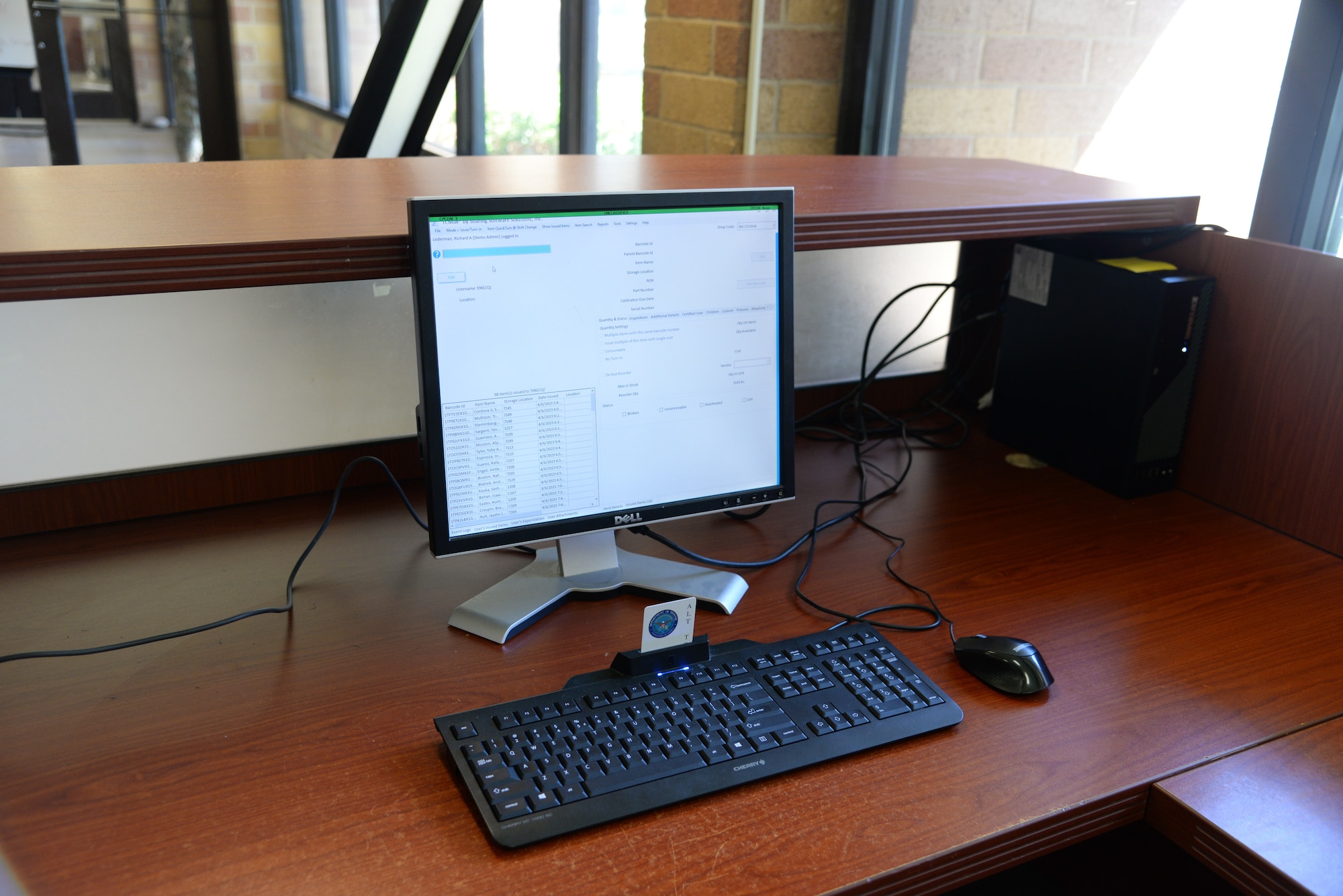 A computer screen is shown with the new TCMax system.