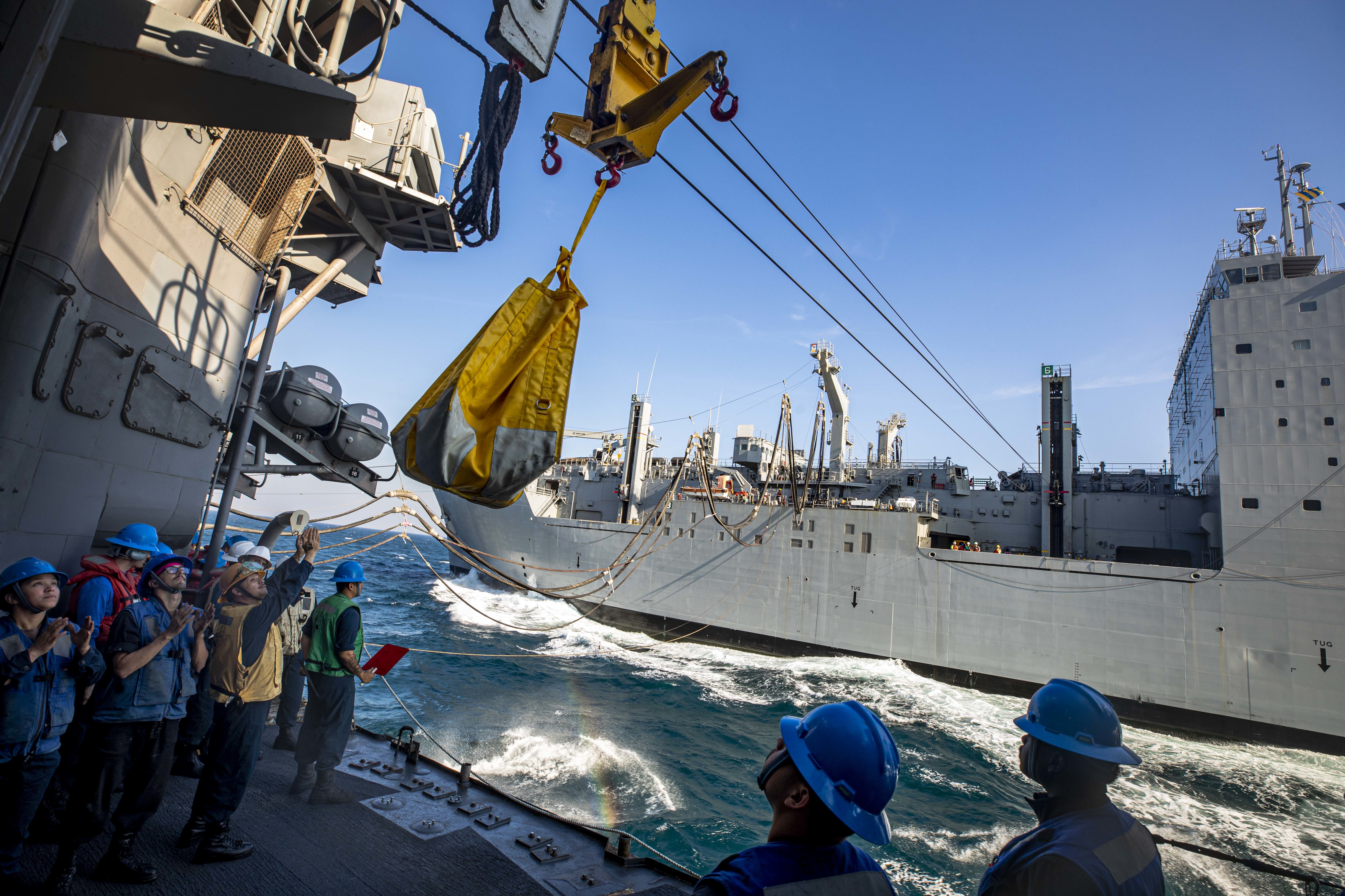 USS Philippine Sea (CG 58) underway operations in the Arabian Gulf.