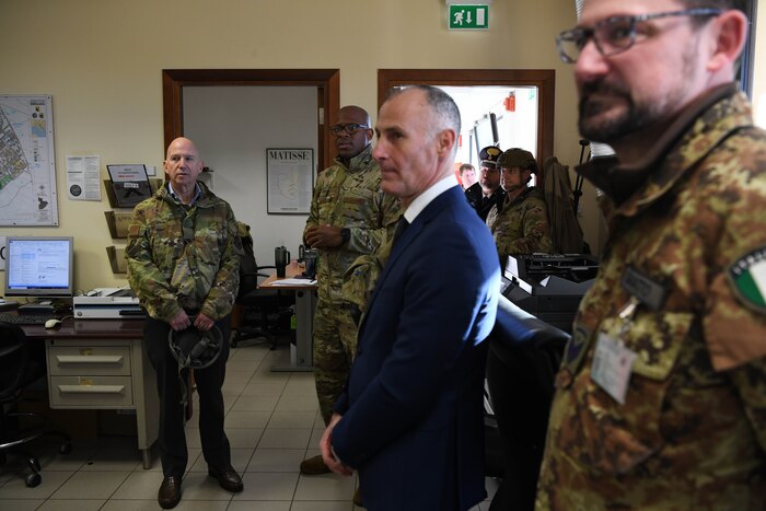 U.S. Ambassador Jack Markell visits the 31st Security Forces Squadron