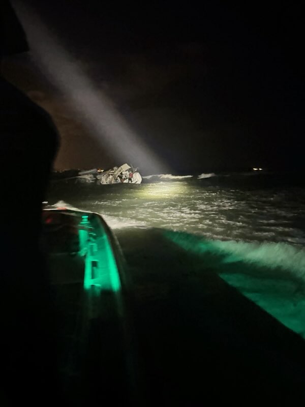 PHOTO RELEASE: Coast Guard rescues man aboard vessel taking on water ...
